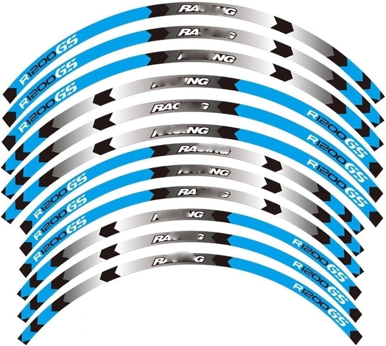 for A&dventure for R1200GS Motorcycle Decal Decorative Stripe 19''17''Wheel Stickers(2)