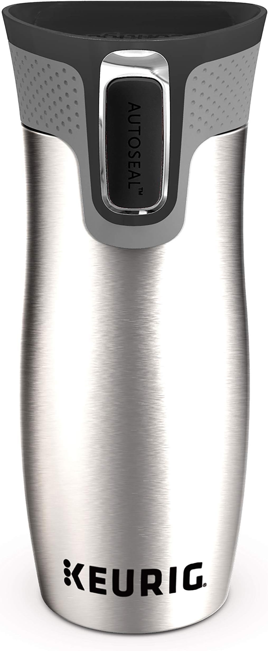 Keurig Contigo Autoseal Coffee Travel Mug, West Loop Vacuum Insulated with Easy-Clean Lid, 14 Oz, Silver