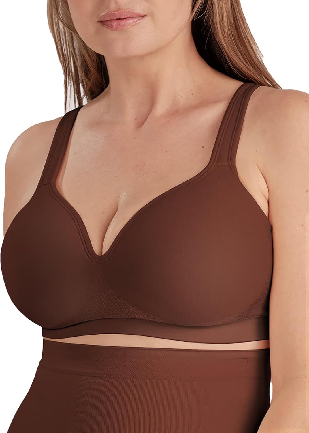 SHAPERMINT Sweetheart Bras for Women – Wireless Push Up Bra with Support, Full Coverage Seamless Bralette