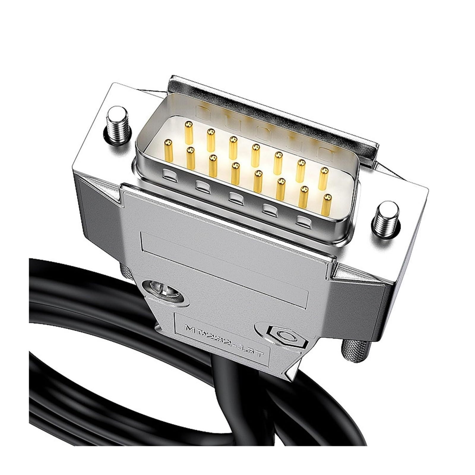 DB9 DB15 DB25 DB37 złącze M/F kabel szeregowy RS232 D-SUB 9-pinowy 15 25 37 męski/żeński przedłużacz (rozmiar: 5M, kolor metalowy żeński) (3M)