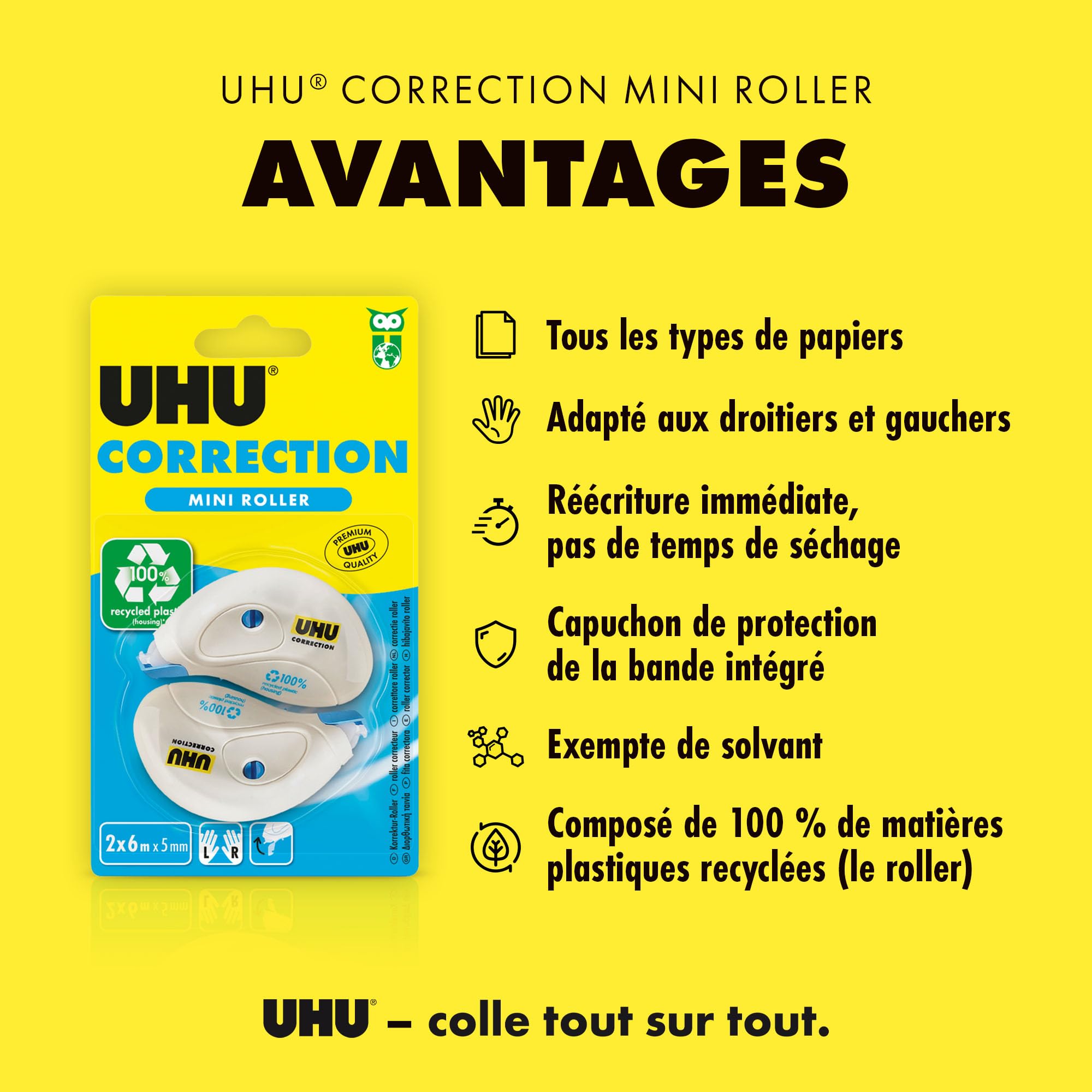 Uhu correttori a nastro 5 mm 6 metri