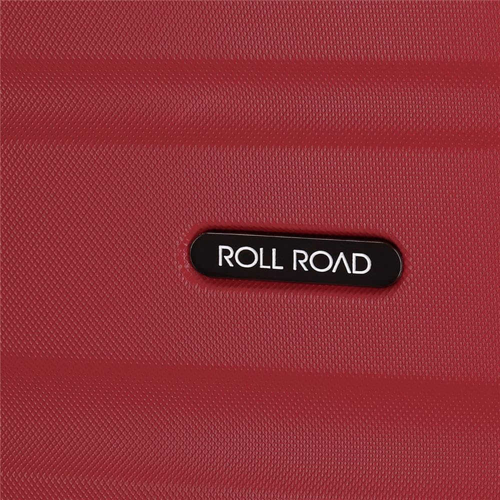 ROLL ROAD Flex Valigia da Cabina Bordeaux 31x44x20 cm Rigido ABS Chiusura a Combinazione Laterale 33L 2.2kg 2 Wheels Bagaglio a Mano