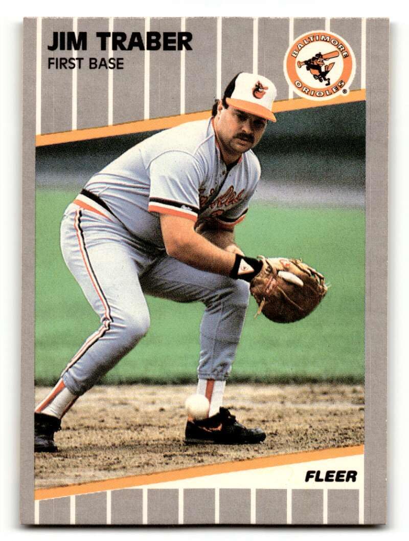 Amazon.com: 1989 Fleer #625 Jim Traber Baltimore Orioles Baseball