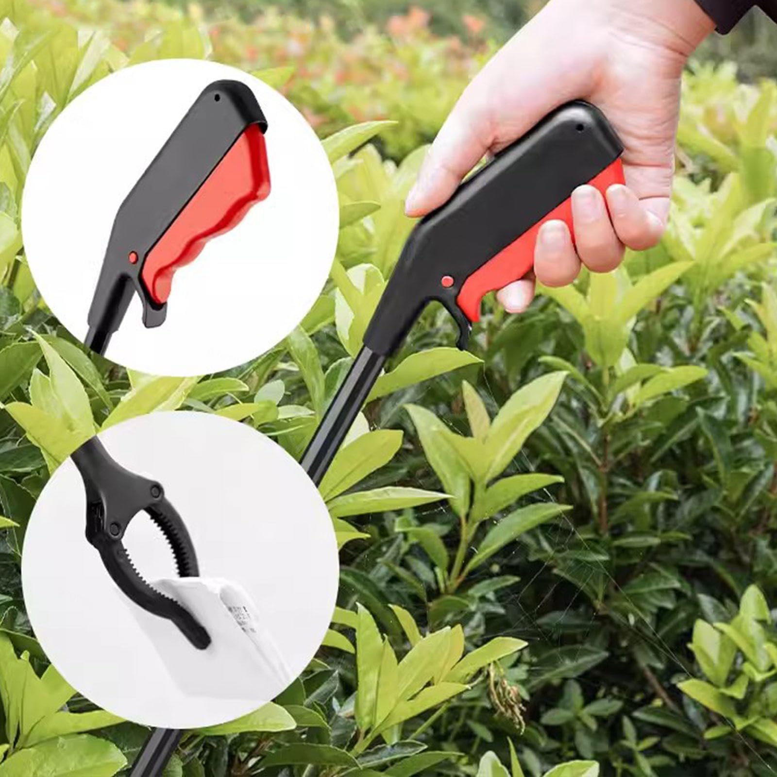 AMNOOL Reacher Grabber Tool Pick Up Stick für ältere Menschen, Robustes Greifwerkzeug für Die Außenreinigung und Müllabfuhr, Armverlängerung, 2er-Pack,80cm