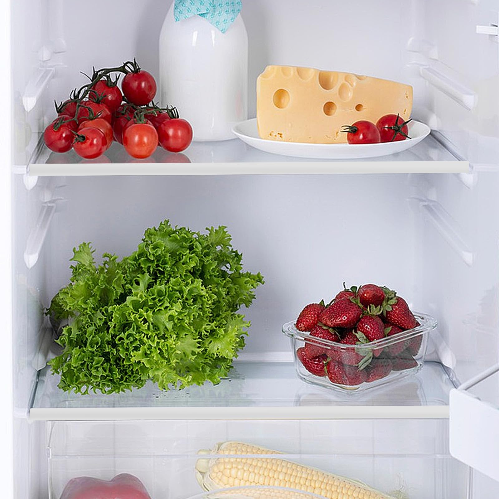 Estante de Repuesto de Vidrio para Congelador, Divisor para Refrigerador, Bandeja de Cristal de 300X300 MM, Adecuado para Almacenamiento en Oficina y Hogar
