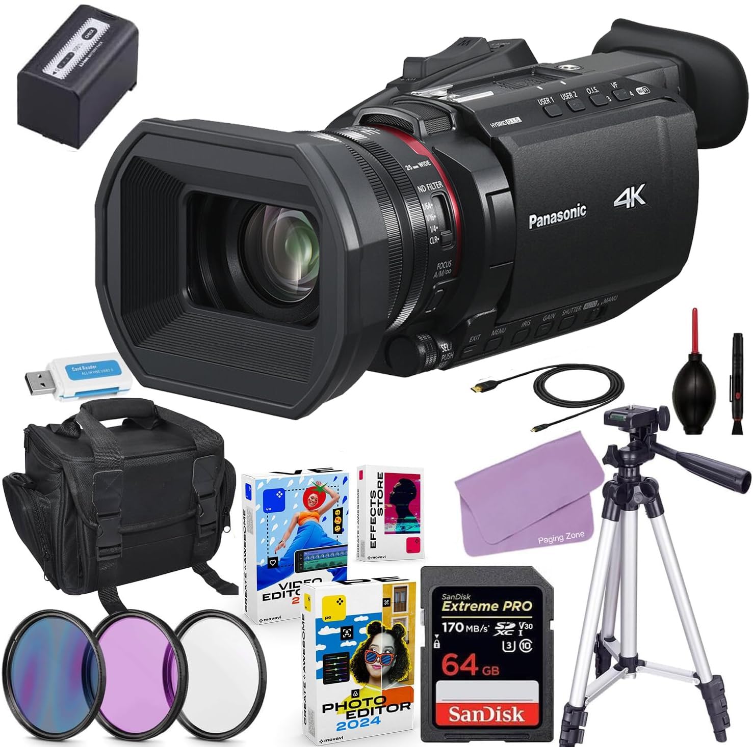 Amazon.com : Panasonic HC-X1600 UHD 4K HDMI Camcorder with 24x 