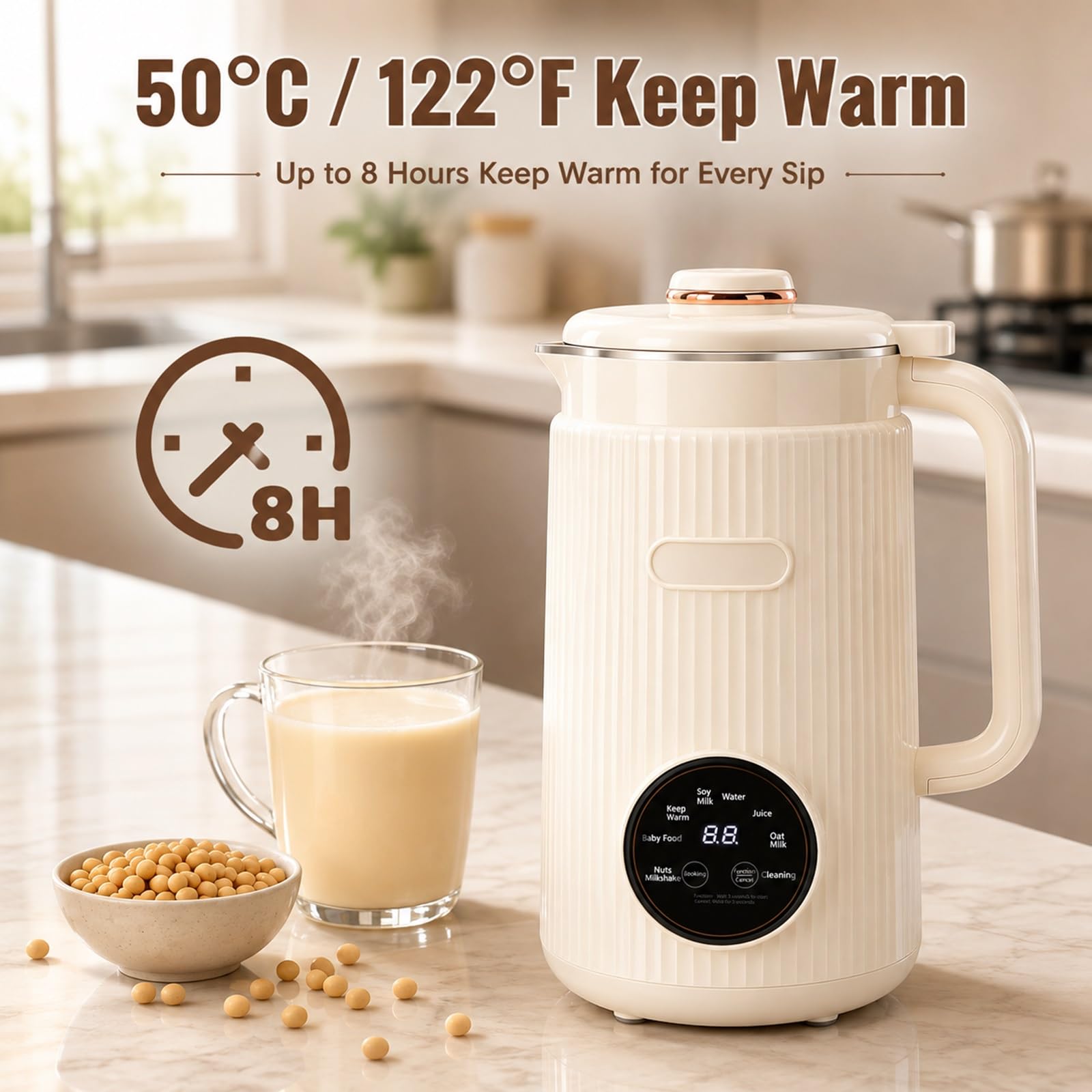 Máquina Automática para Hacer Leche de Almendras y Leche Vegetal Casera