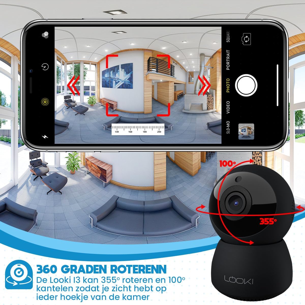 Two-way audio feature of Looki I3 Cam