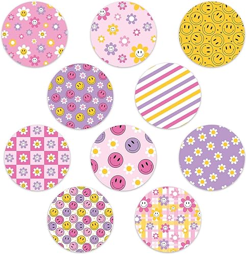 Dexcom - Diseño de mezcla adhesiva, parches adhesivos con respaldo dividido, fácil de aplicar, paquete de 10 unidades, Smiley (círculo completo sin disponible en Yaxa Colombia