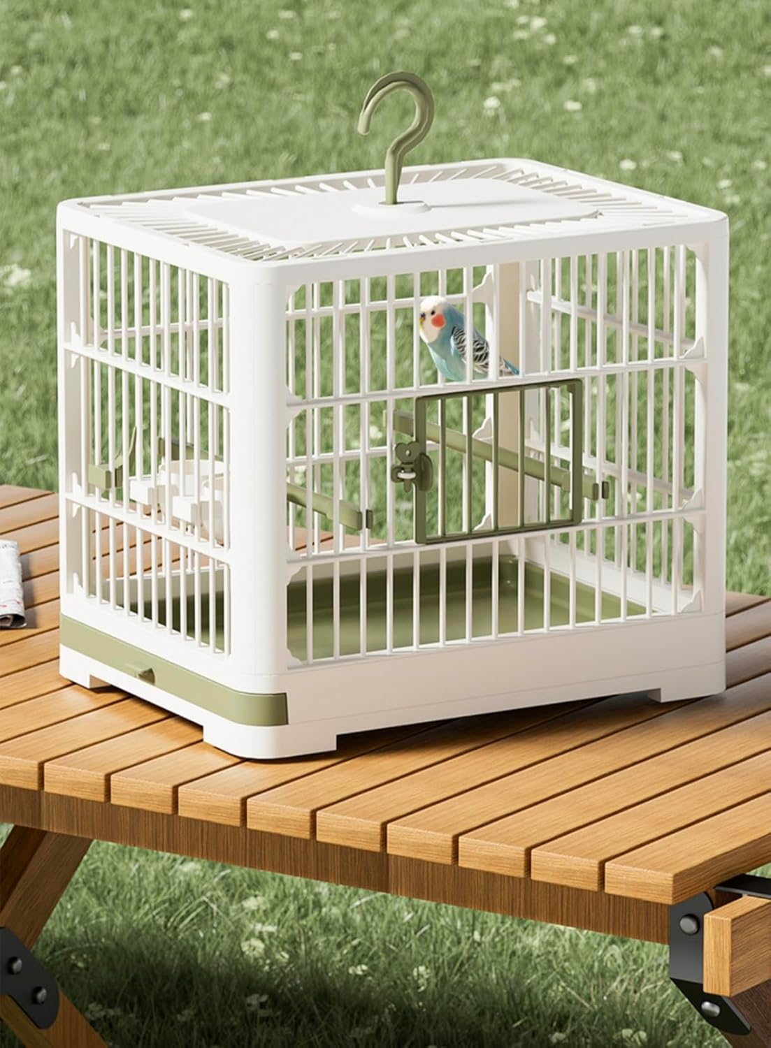 Small Bird Cage with Stand Bar and Feed Bowl, Parrot Cage Finch Cage, Macaw Conure Cockatiel Cockatoo Canaries Parakeets Cockatiels Budgie Parrotlet Pet House for Indoor and Outdoor.