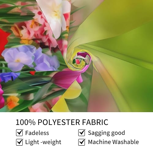 Miniatura 7 de Nameapo Tapiz de verano con flores de primavera para dormitorio, tapiz colgante de pared para sala de estar, dormitorio, manta para decoración del