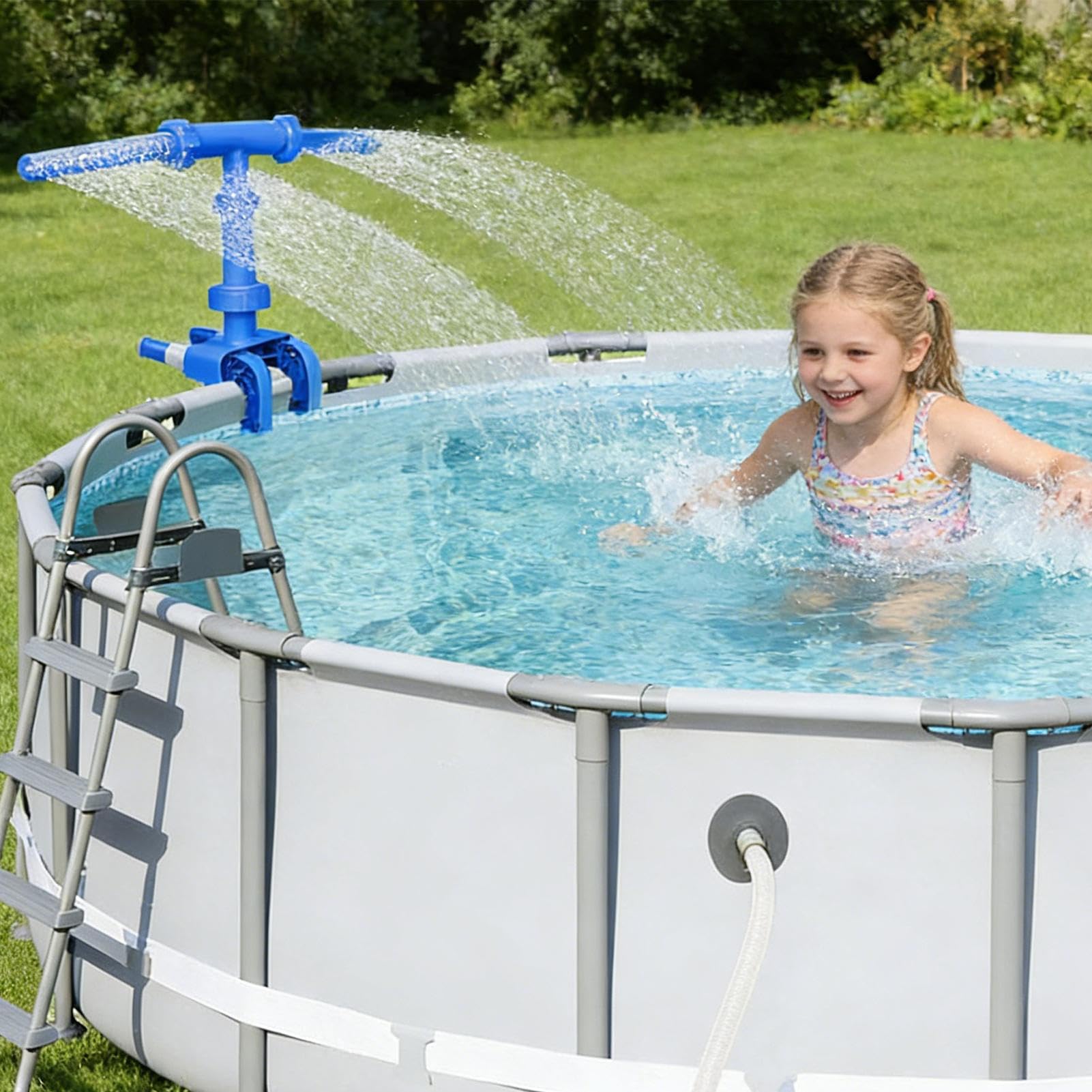 Fountain woda w sprayu do basenu, obracana o 360 stopni, z wysokim ciśnieniem, wydajna, regulowana chłodnica do użytku na zewnątrz, do spa, na podwórku, do parku, podwórka, dekoracja, funkcjonalny PP
