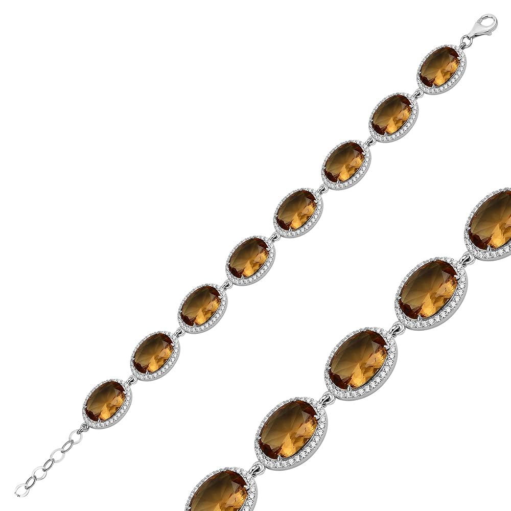 アクセサリー o Gallinari yellow stone bracelet Men's Ladies 10k Yellow Gold Tone Canary A++ Cz's