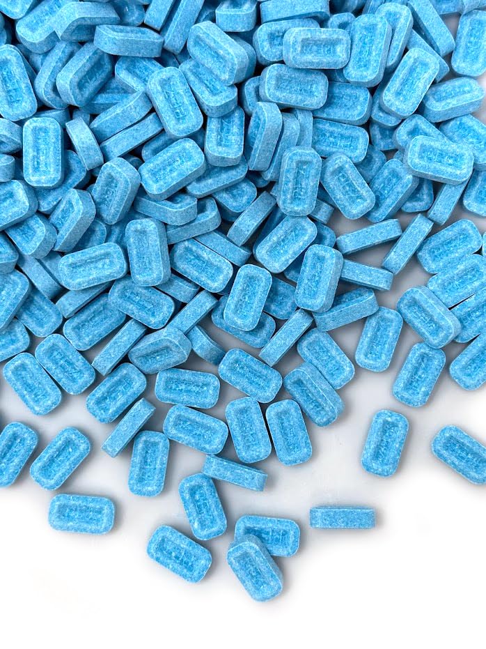 Miniatura 7 de SweetGourmet Paquete económico de tabletas de caramelo de frambuesa azul agrio sin envolver  1 libra