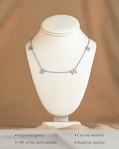 Miniatura 5 de Benevolence LA Mama Necklace, 14k Gold Dipped Necklaces for Women, Birthday, Anniversary Gifts for Mom, Grandma, Mother in Law Mama Gift, Mom Gifts