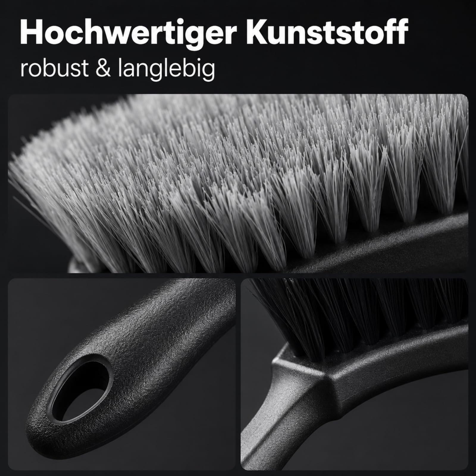 Autoreinigungsset 9er Pack Radbürsten Set mit weichen Borsten