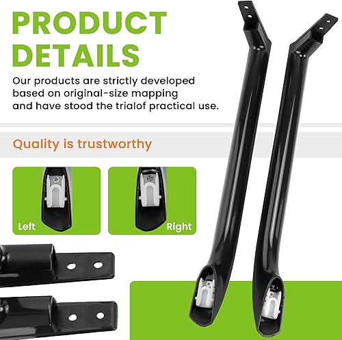 Miniatura 5 de AMI PARTS 5304506471 Juego de manijas para puerta de frigorífico (Negro) Reemplaza 242059503 242059506 5304486361 5304504509 5304504510 5304510039