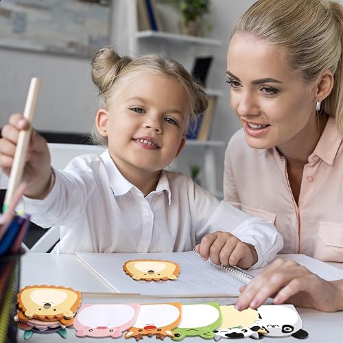 Miniatura 6 de Bonitas notas adhesivas, paquete de 24 notas adhesivas de animales para profesores, aulas, 720 hojas autoadhesivas, notas, marcadores de página,