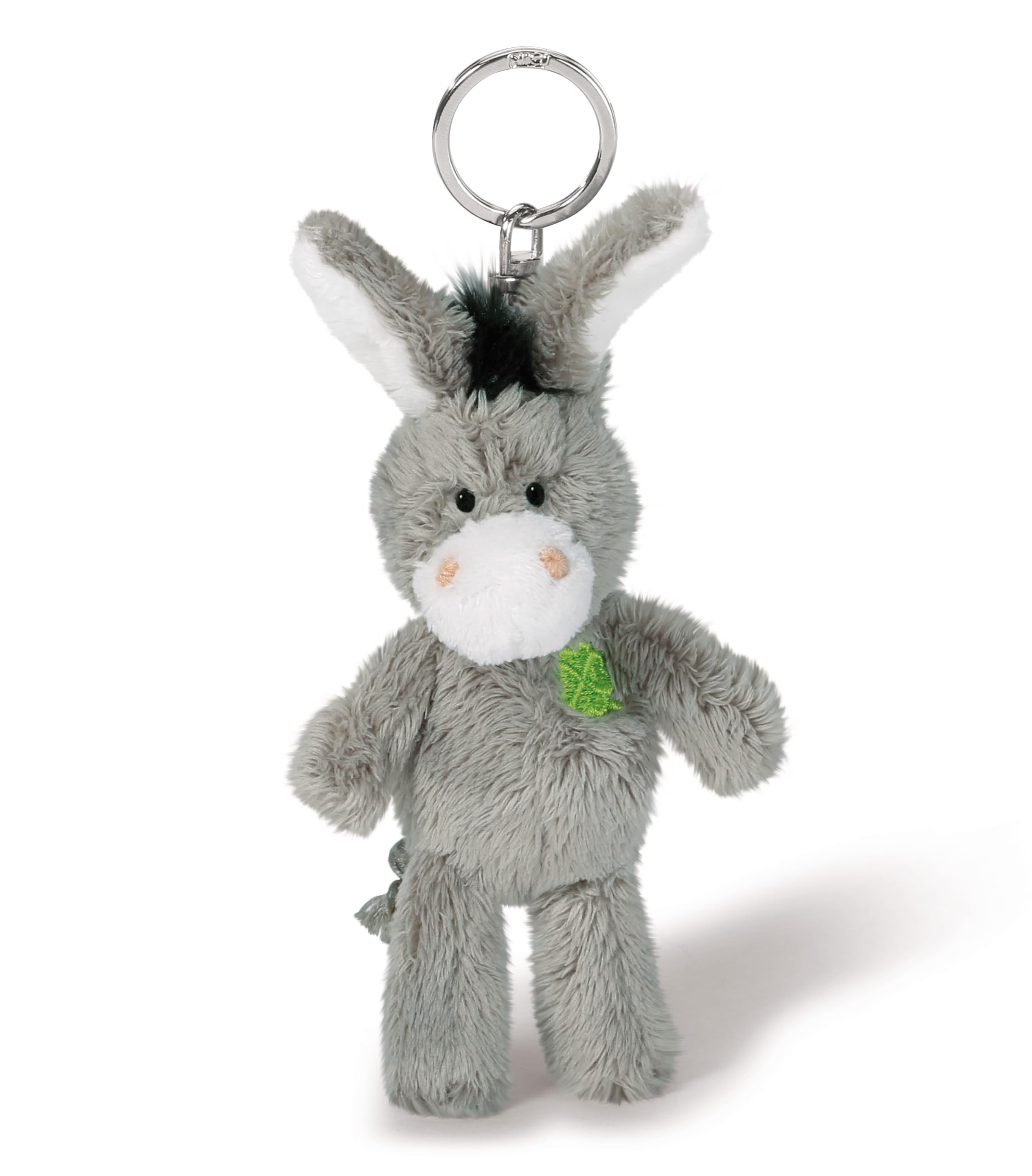 NICI Portachiavi Unicorno Diamond Dust 10 Cm – Peluche Glitter Grigio Con Criniera Rosa - 4