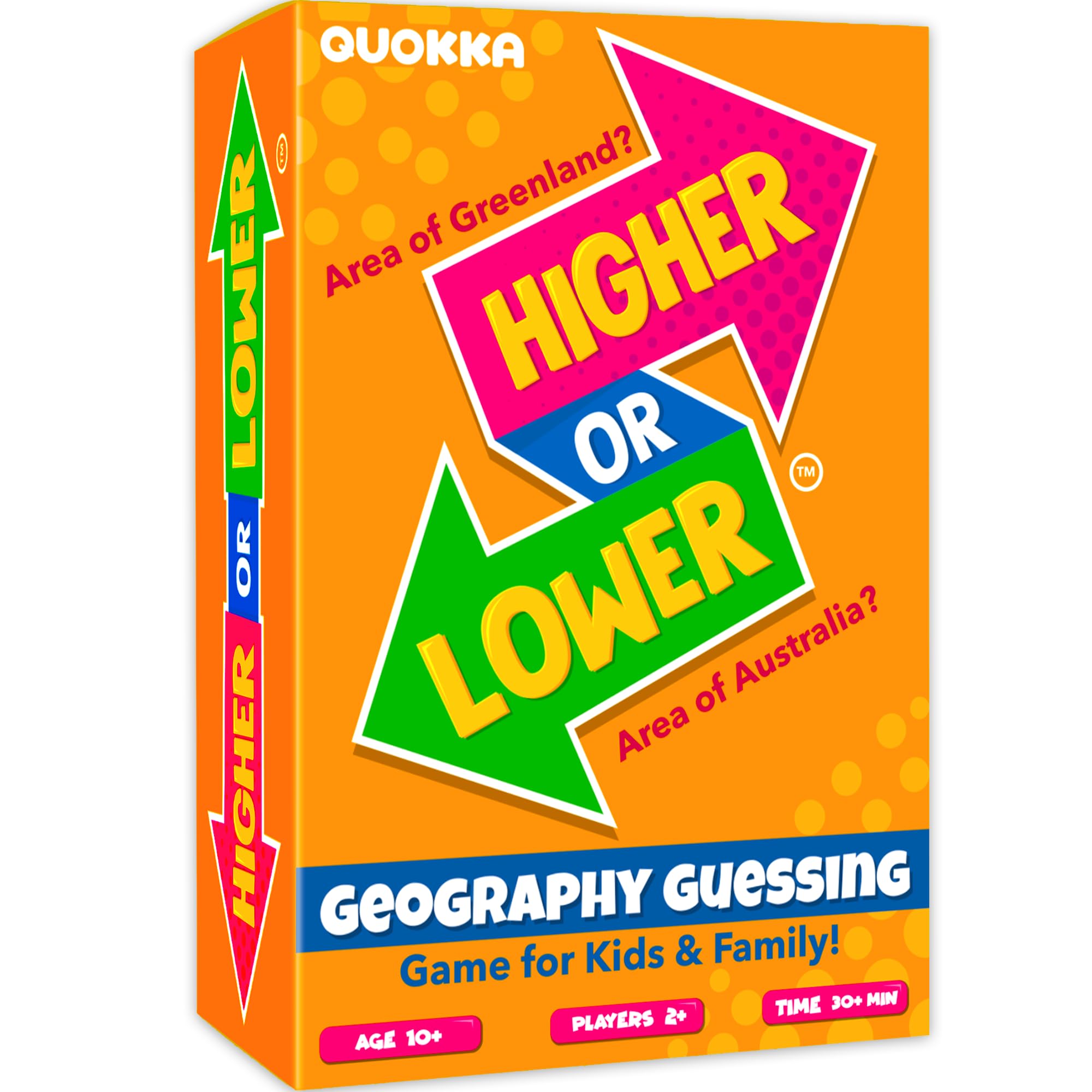 QUOKKA Geography Trivia Card Games – 4-Pack Family Game Night Set for Kids & Adults