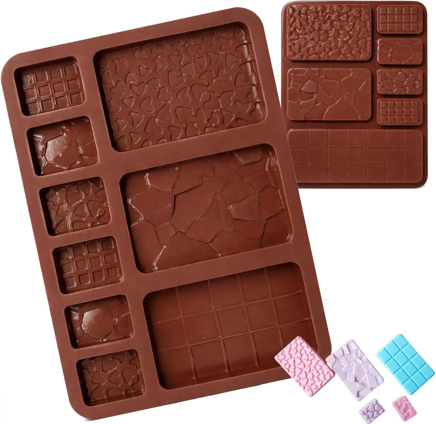 Signamio 9 in 1 Chocolate Mould - Multiple Size Chocolate Mould Silicone for Crafting - Versatile Chocolate Silicone Mould for Baking and Decorating