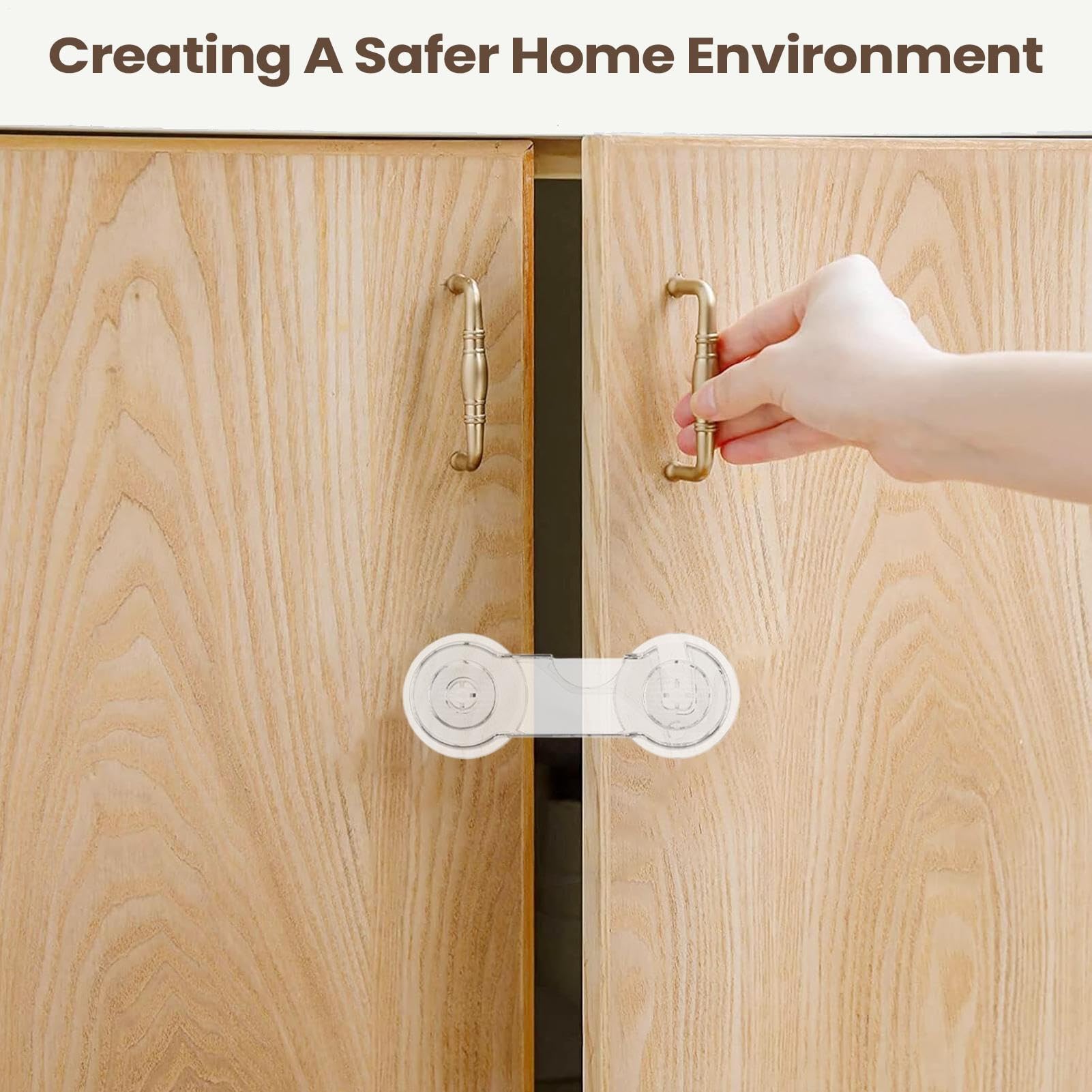 Blocco bambino - Sicurezza bambino per cassetti | Sicurezza casa senza | foratura per frigorifero cucina cassetto armadio elettrodomestico,armadio appartamento giovane
