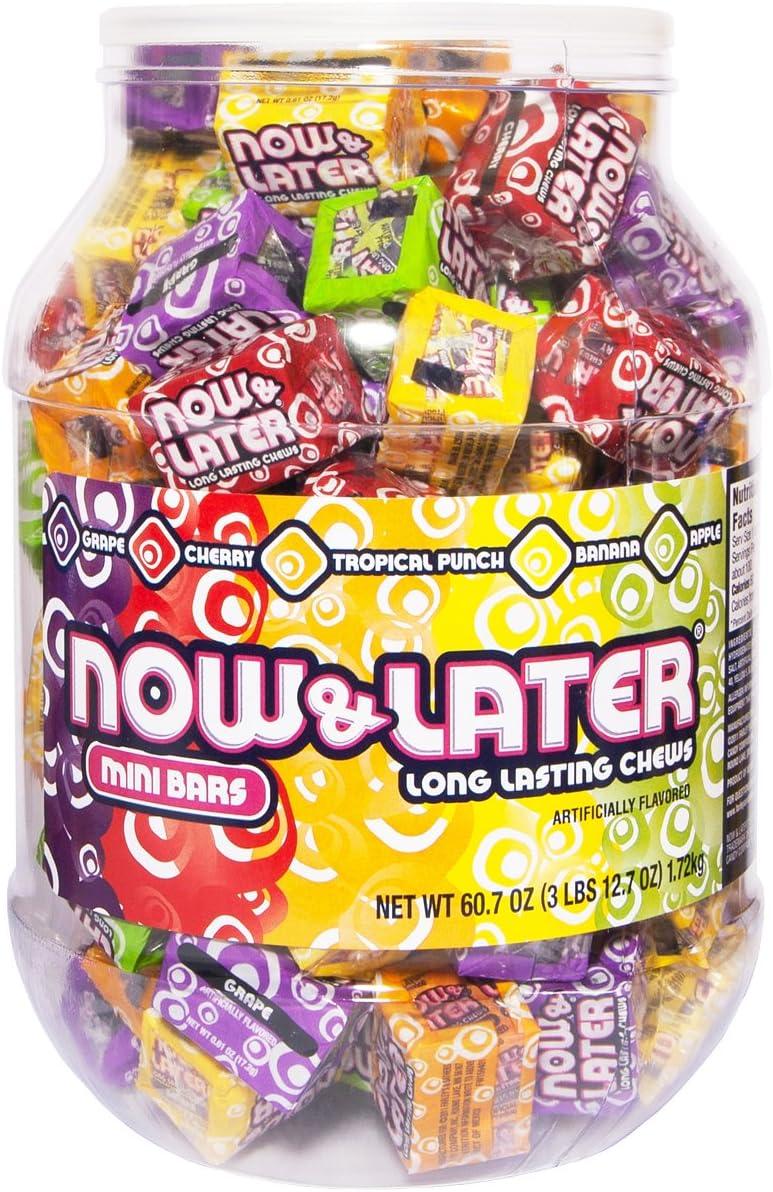 Now and Later Original Chews, 60 Ounce Jar