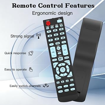Replacement Universal Element TV Remote for All Element LED LCD Smart TV