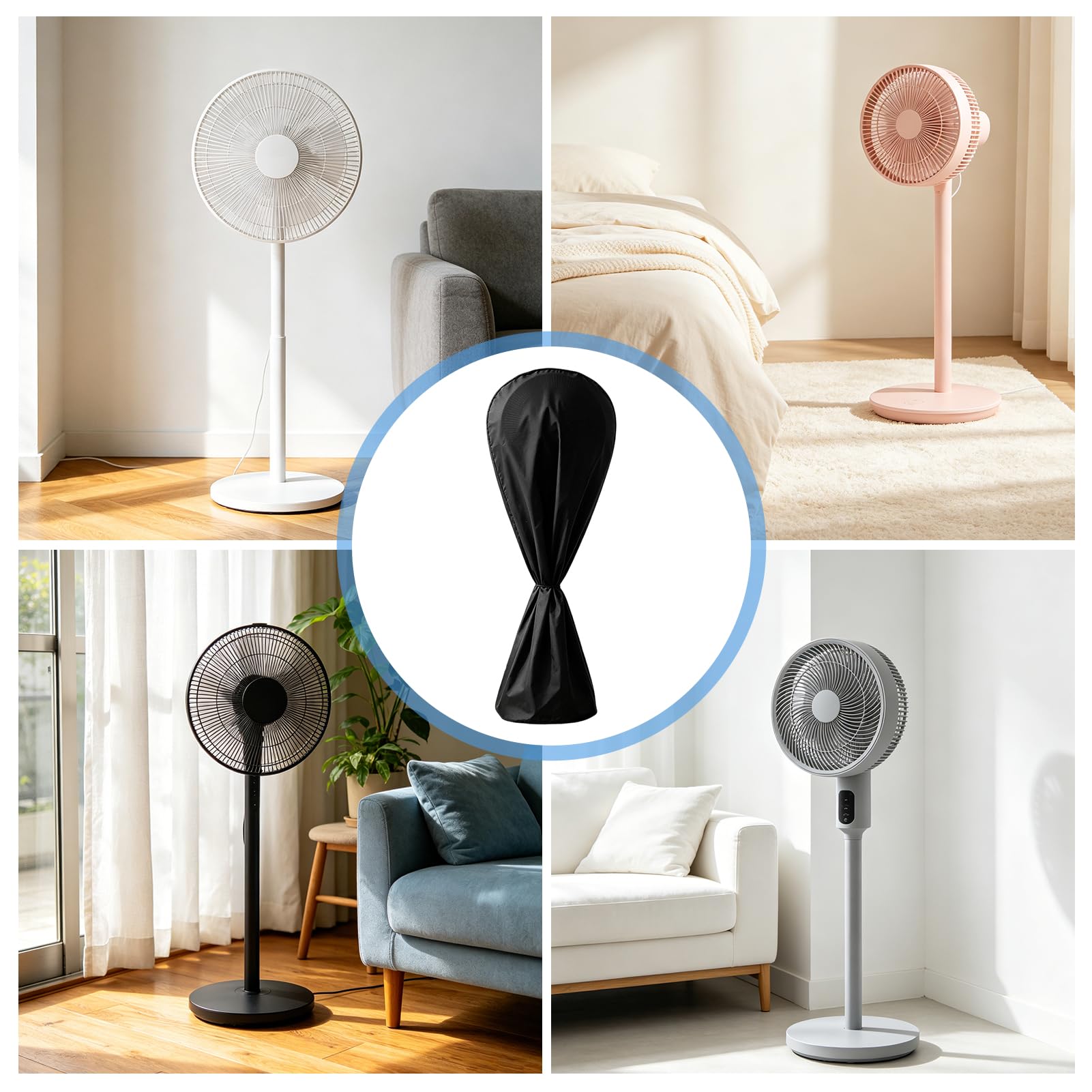 Ventilator Wasserdicht Staubdichte Abdeckung, Waschbarer Standventilator Standventilator Industrieventilator Outdoor, Für Innen Und Außen Haushalt Fan Abdeckung