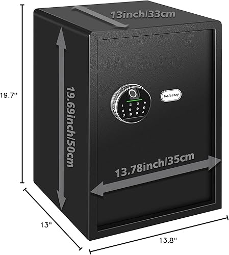 Miniatura 8 de Caja de seguridad biométrica para el hogar, caja de seguridad para pistola de huellas dactilares, caja de dinero para joyas, pistola de dinero en