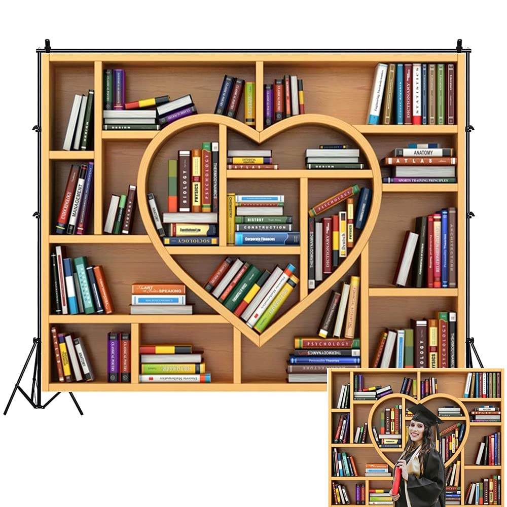 Buy OFILA Bookshelf Backdrop 8x6.5ft Bookcase Backdrops Home Office