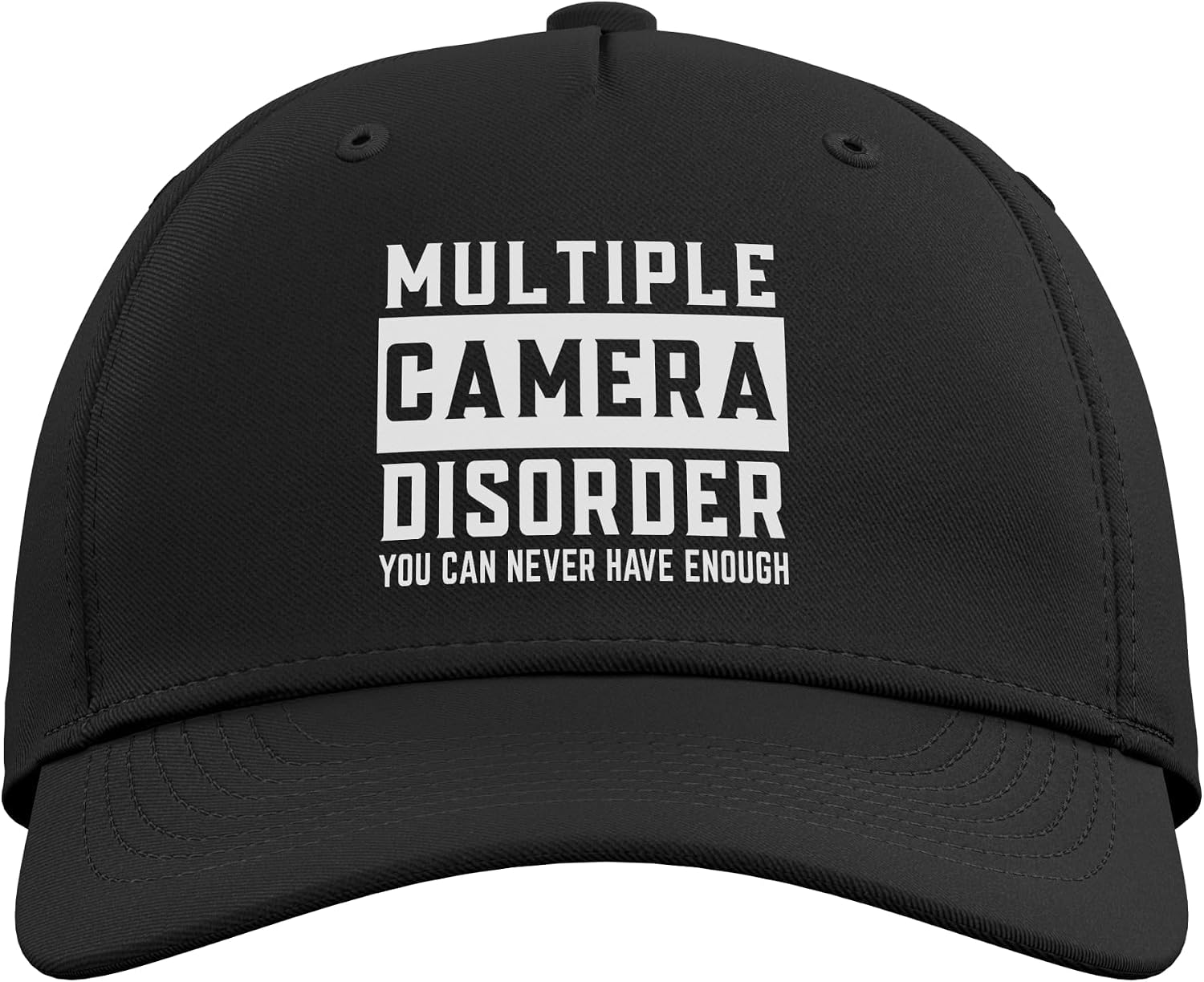 Multiple Camera Disorder Camera Collector Humor Adjustable Baseball Hat image 2