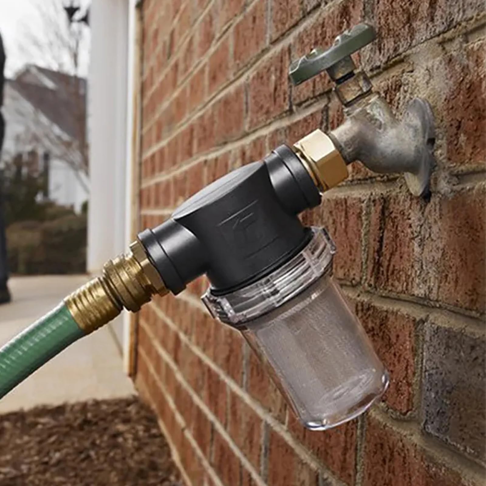 TWSOUL Prefiltro para jardín, filtro de tubería de 1", bombas con filtro de acero inoxidable de 40 malla, filtro de tuberías de alto caudal, filtro de bomba de agua para riego de jardín (malla de 1" -