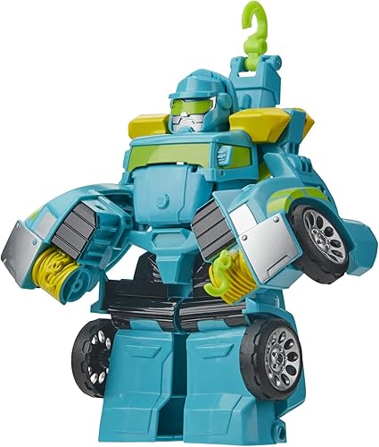 Transformers Playskool Heroes Rescue Bots Academy Hoist - Robot de juguete de conversión de 6 pulgadas, figura de acción para niños de 3 años en