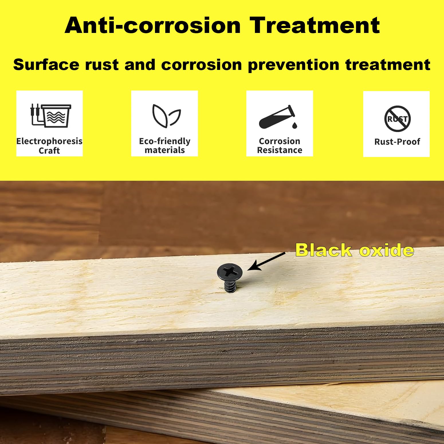 Self Tapping Screws, Screws for Wood,Carbon Steel Black Small Screw, Suitable for Furniture Woodworking, DIY Model Fixing - Image 4