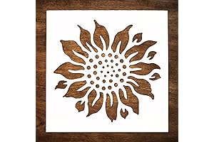 Large Sunflower Stencil for Painting