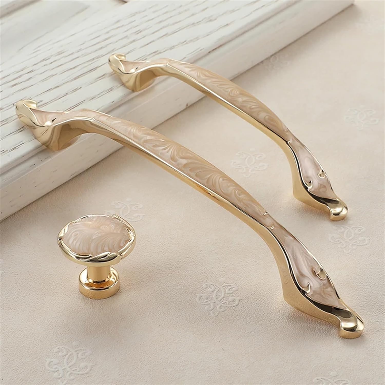 Cabinet Handles Zinc Alloy Door Kitchen Knobs Cabinet Pulls Drawer Knobs Wardrobe Handle 1Pcs (Color : 636-128MM)