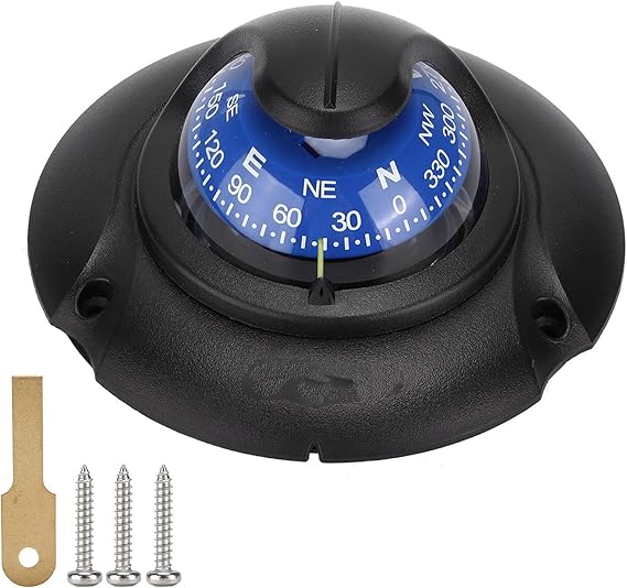 Wene Boat Compass Dash Mount Flush, Boating Compass