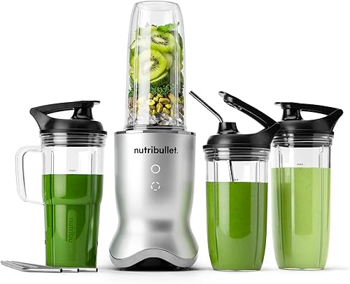 nutribullet Batidora Ultra Personal, versión Deluxe, NB80500, 32 oz, Gris
