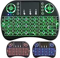 Mini Teclado Touch Sem Fio Iluminado - Controle com Facilidade Seus Dispositivos PS4, Xbox, PC, Notebook e Laptop 3 Cores LED Conveniência e Conforto - CompleteStore®