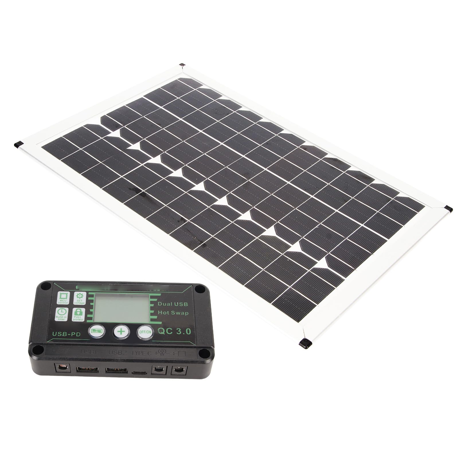 Kit de Panel Solar de 100W con Inversor de 220W para Aventuras Al