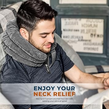 Cervical Neck Traction Device, Neck Stretcher and Cervical Traction Device | Neck Decompression Devices, Cervical Neck Stretcher, Neck Traction Pillow, Neck Extender, Neck Support, Pinched Nerve Relief