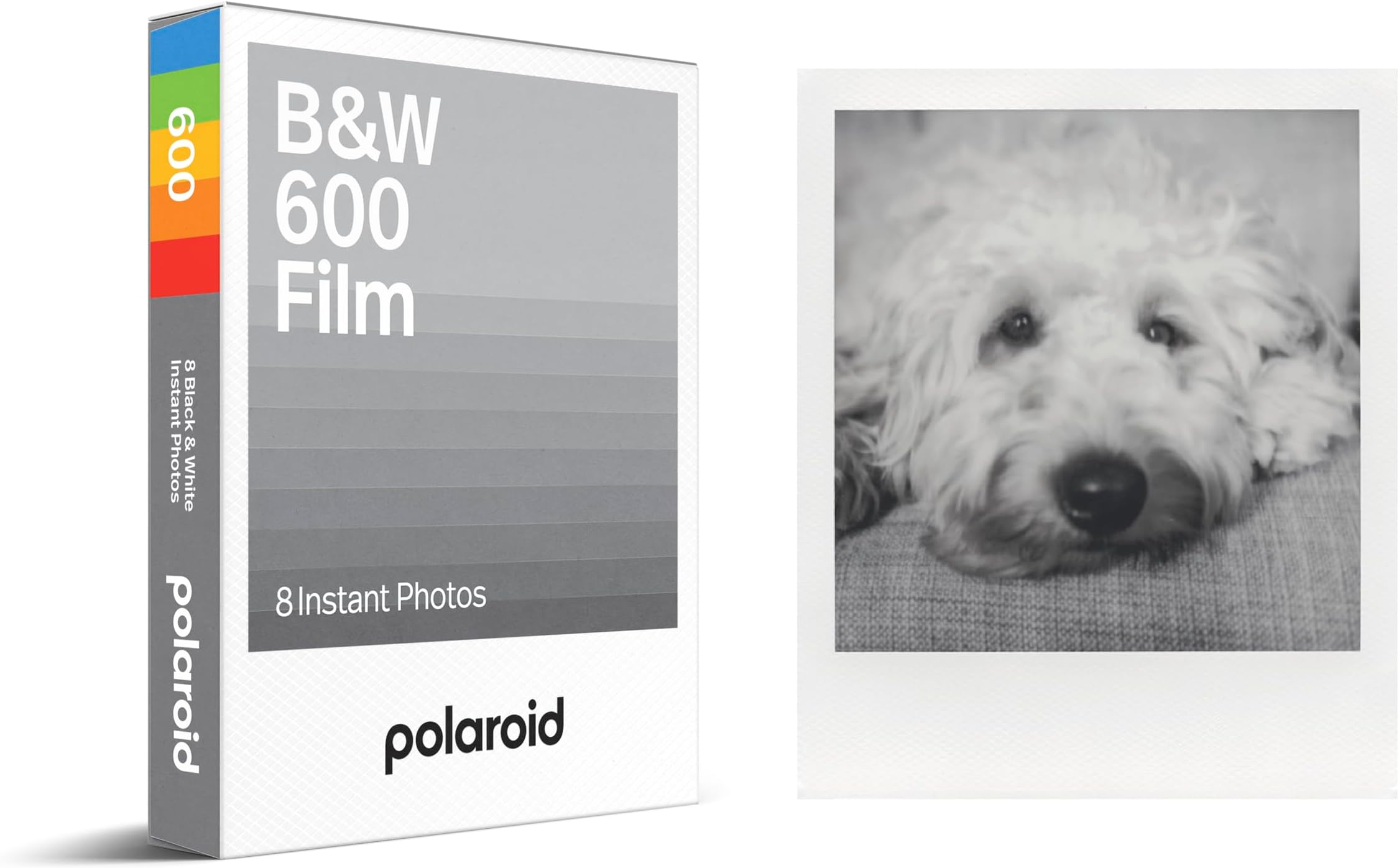 Polaroid Black & White Film For 600 (8 Photos) (6003)