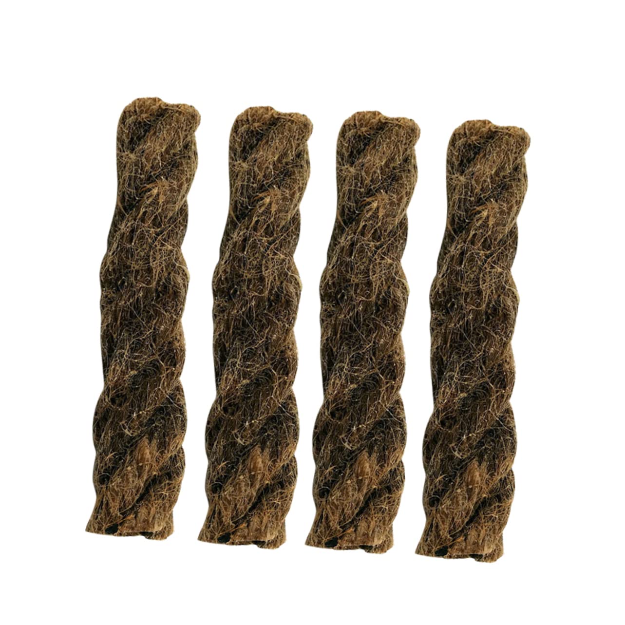DOITOOL 4 Pack Waxed Cotton Cord Wick for Fire Starter Low Smoke No Bad Smell for Camping DIY Candle Making