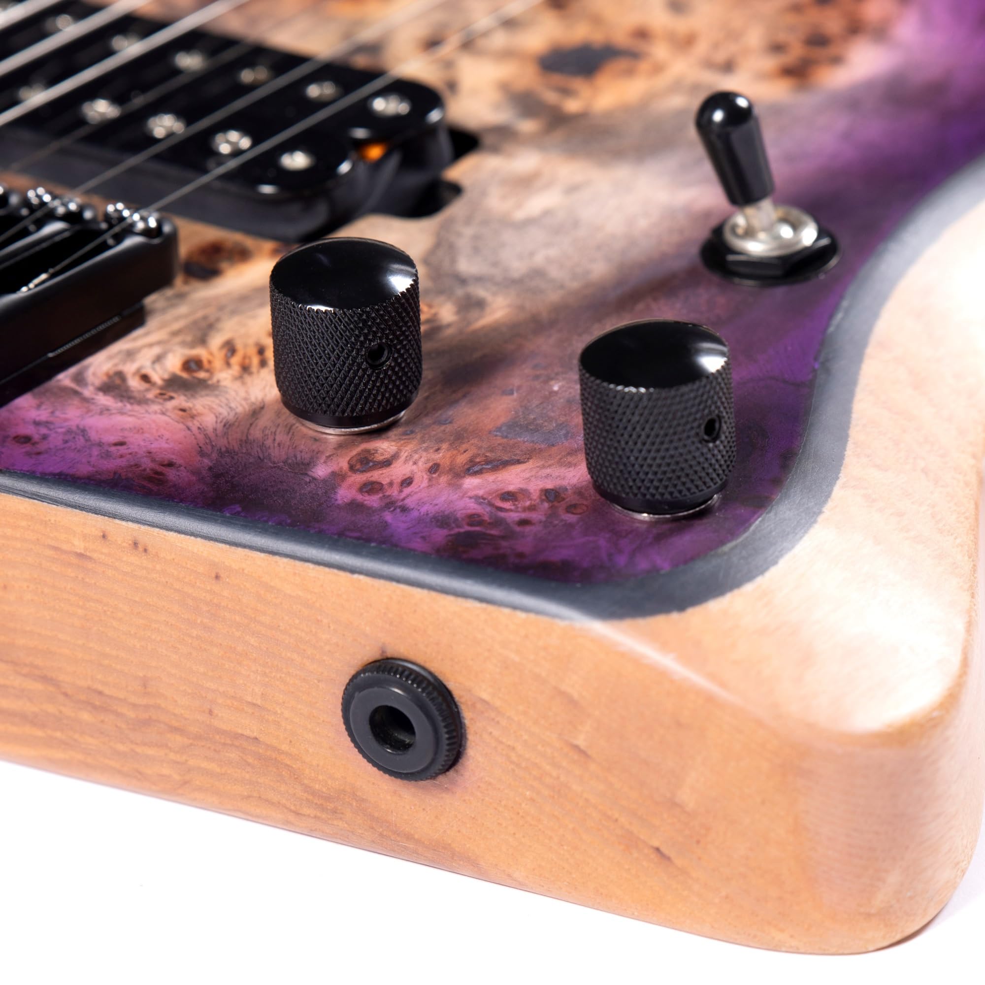 7-strunowa, 24-progowa, bezgłowa gitara elektryczna jazzowa(Brown)