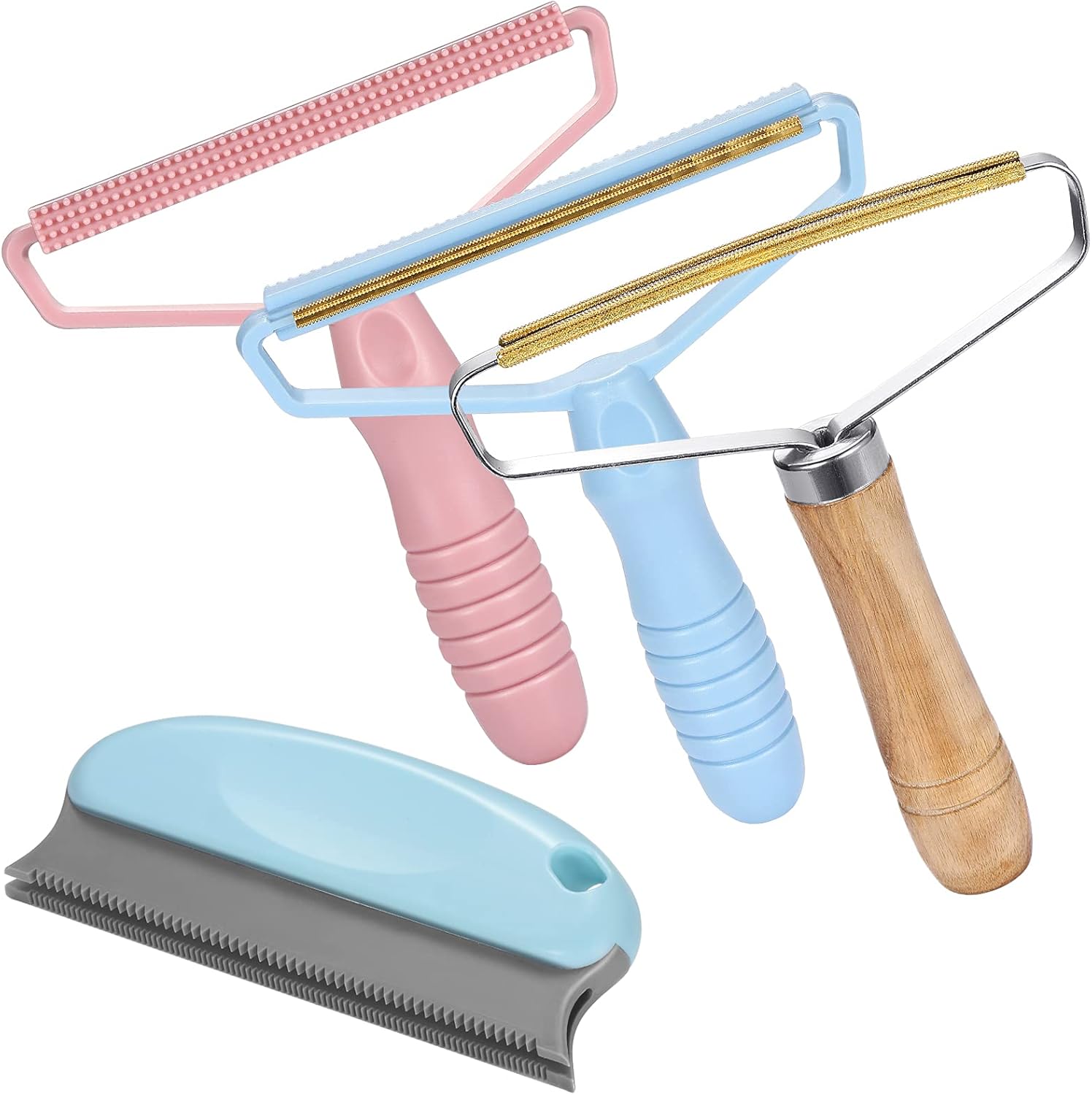 Lint Roller, 4 Pieces Pet Hair Remover Carpet Cleaner Lint Remover Lint Cleaner Fabric Shaver