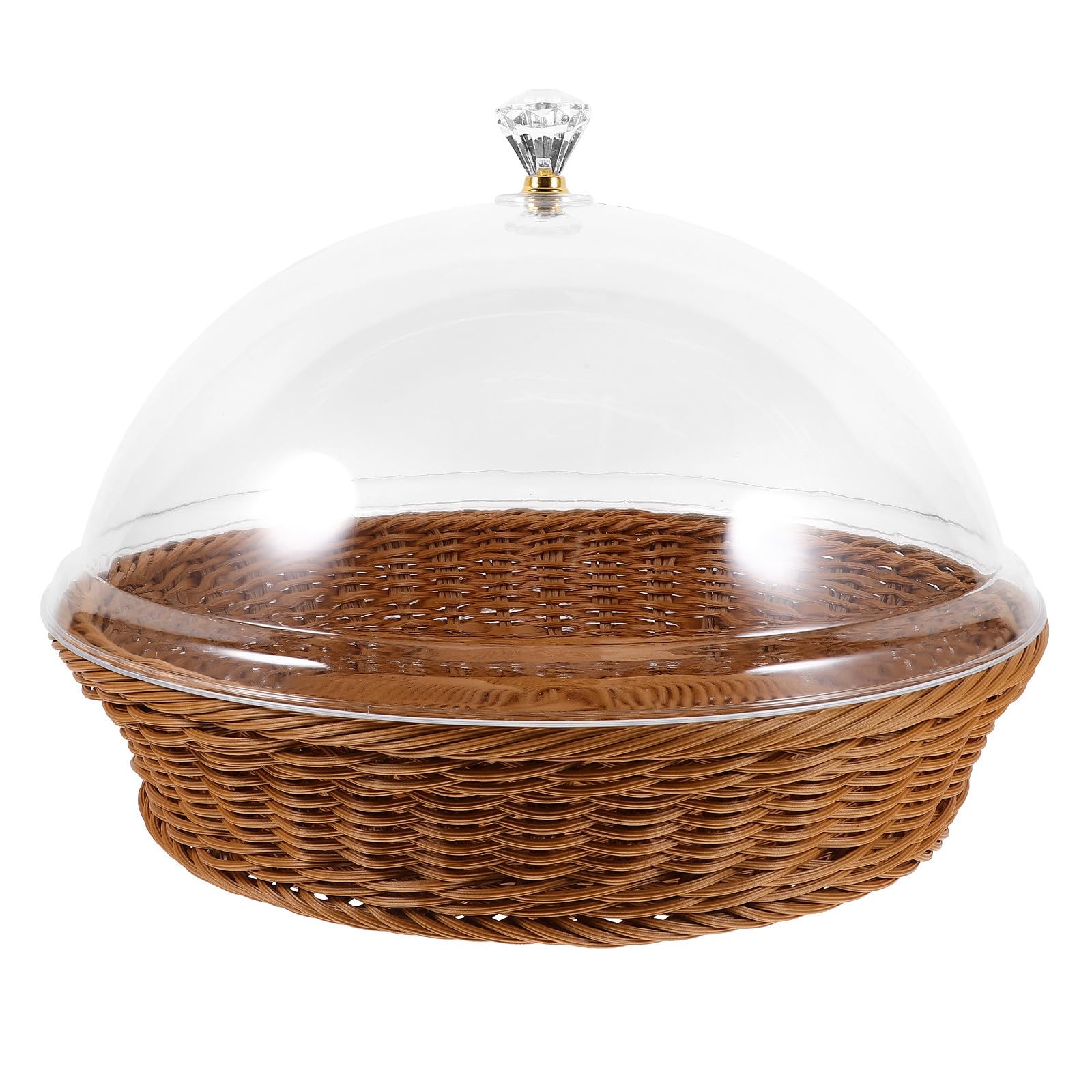 Panier à tressé rond pour conservation des aliments réutilisable marron