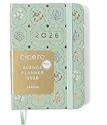 AGENDA PLANNER CICEROS 2026 JARDIM SEMANAL 9X13 VERDE