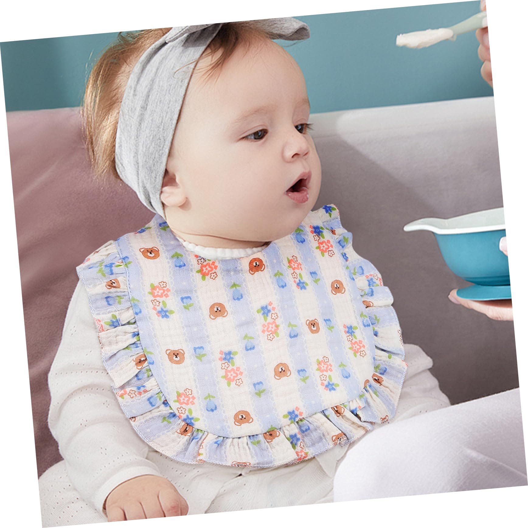 GALPADA 12stücke Babysabberlätzchen Aus Zum Essen Für Kleinkinder Spucktücher Für Neugeborene Unisex Waschbar