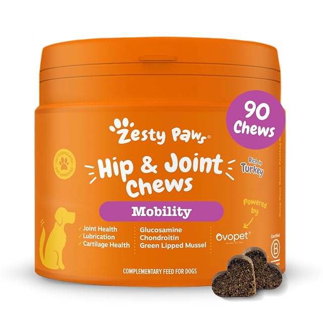 Zesty Paws Suplemento para Movilidad de Cadera y articulaciones de Perros
